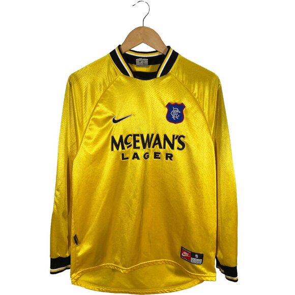 Vintage Nike 1997-99' Glasgow Rangers Keeper Kit Size S - Picture 1 of 10